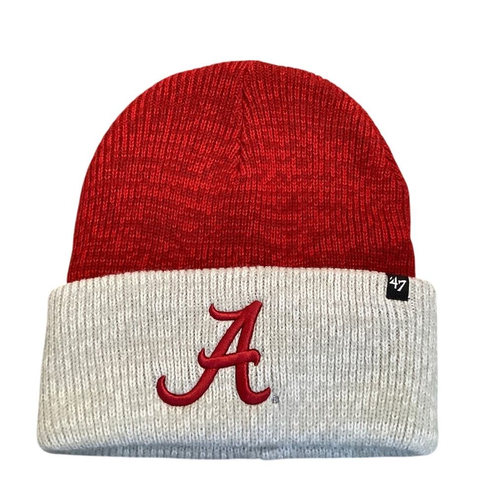 47 Brand Razor Red Alabama Crimson Tide Cuffed Beanie Knit Hat Collegiate B11-3